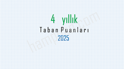 Turizm ve Otel İşletmeciliği Taban Puanları 2025 ve Sıralama (Yök Atlas)