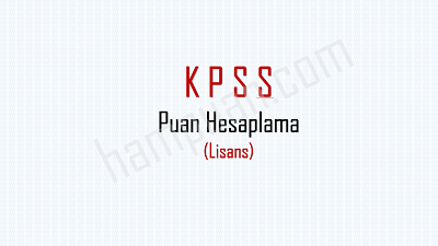 kpss lisans puan hesaplama 2025