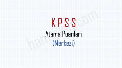 kpss 2024 atama taban puanları ve kontenjanları